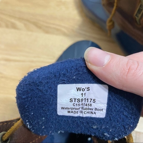 Sperry Duck Boots Sz 11 Women’s Waterproof Rubber Rain - Picture 9 of 9